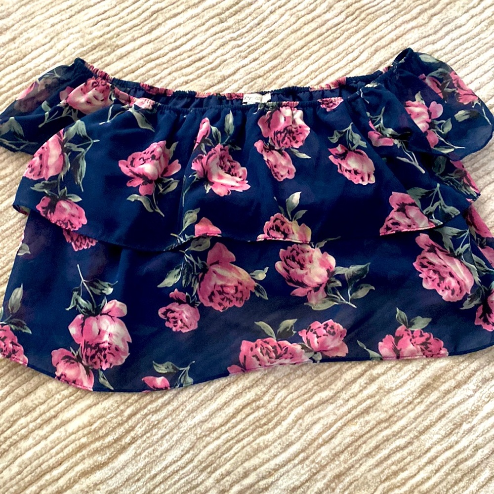 Lucy Paris off the shoulder floral top. Perfect going out top!